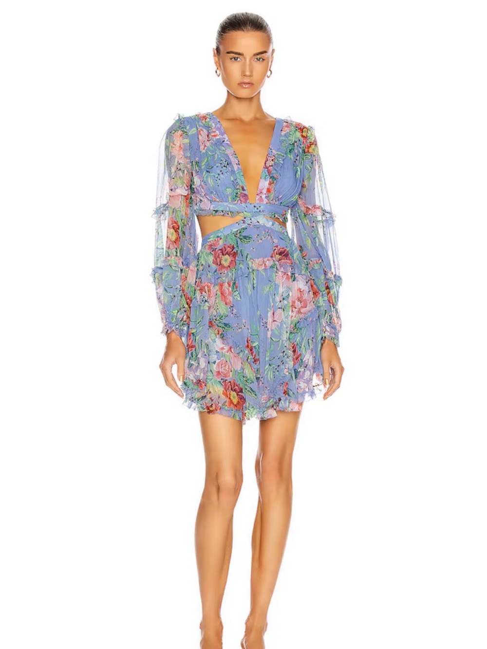 RARE Zimmermann Silk Bellitude Floating Cut Out Dress
